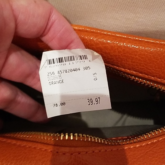 Steve Madden Orange Purse New - Picture 6 of 6